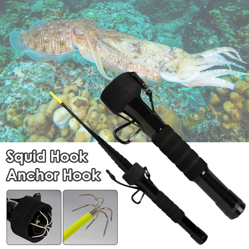 Fishing Rod Telescopic - Crochet d'ancrage télescopique pour calmar, 4/3M,